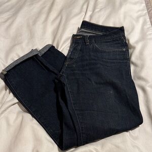 Tellason Men's Deep Indigo Straight Jeans